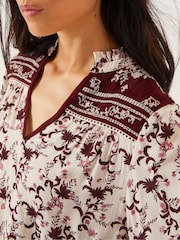 Monsoon Cream Jacqueline Floral Print  Blouse - Image 4 of 4