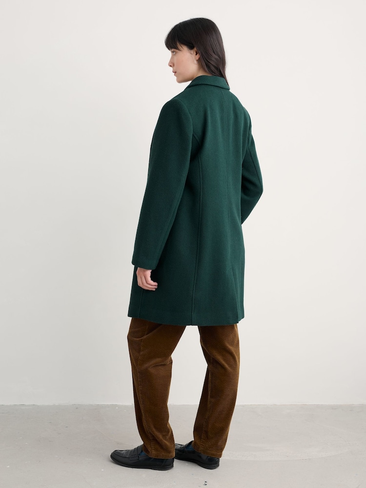 Seasalt Cornwall Green Wood Cabin Coat - Image 2 of 8
