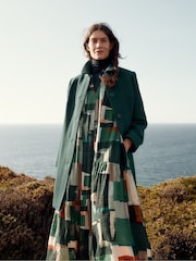 Seasalt Cornwall Green Wood Cabin Coat - Image 4 of 8