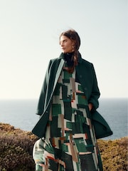 Seasalt Cornwall Green Wood Cabin Coat - Image 5 of 8