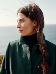 Seasalt Cornwall Green Wood Cabin Coat - Image 6 of 8