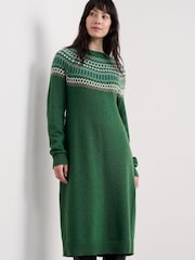 Seasalt Cornwall Bird Ring Fair Isle Knitted Dress - Slika 1 iz 5
