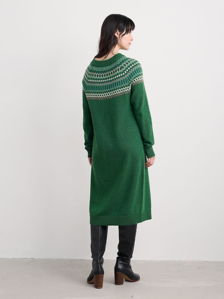 Seasalt Cornwall Bird Ring Fair Isle Knitted Dress - Slika 2 iz 5