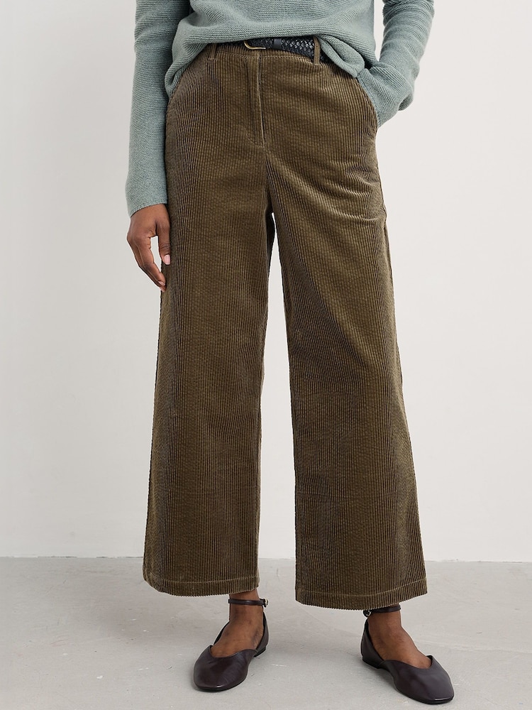 Seasalt Cornwall Green Asphodel Cord Trousers - Image 1 of 5
