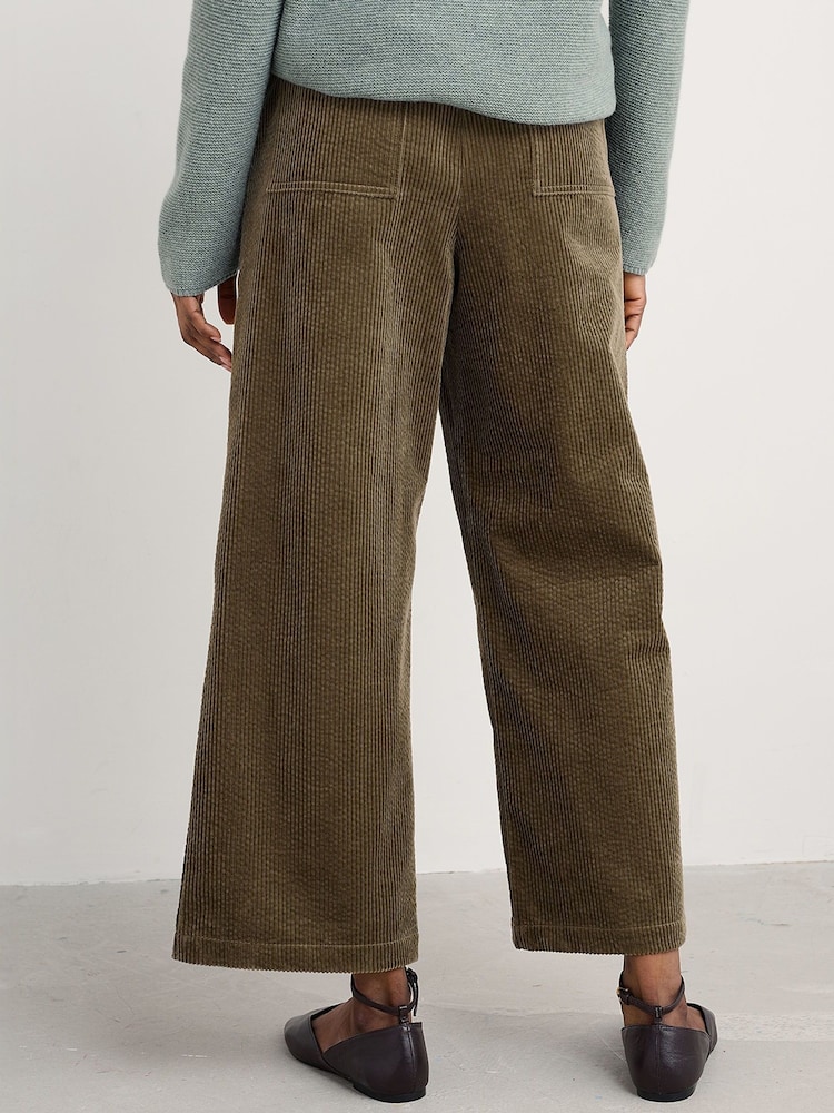Seasalt Cornwall Green Asphodel Cord Trousers - Image 2 of 5