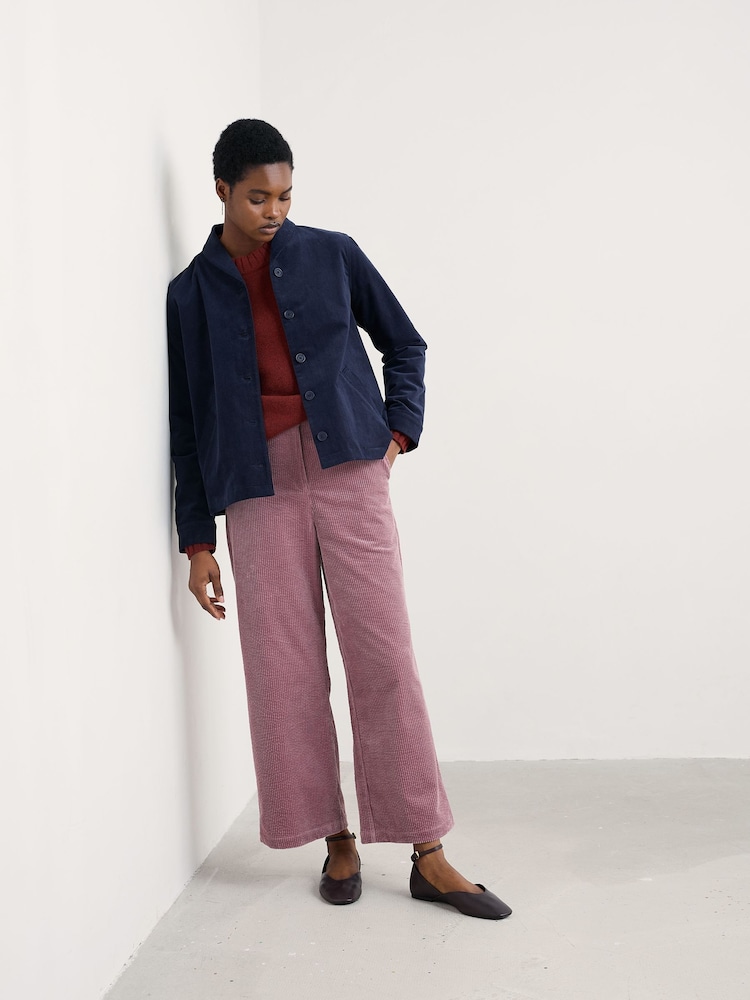 Seasalt Cornwall Blue Brightwork Cut Cord Jacket - Image 2 of 5 Seasalt Cornwall Blue Brightwork Cut Cord Jacket - Image 2 of 5