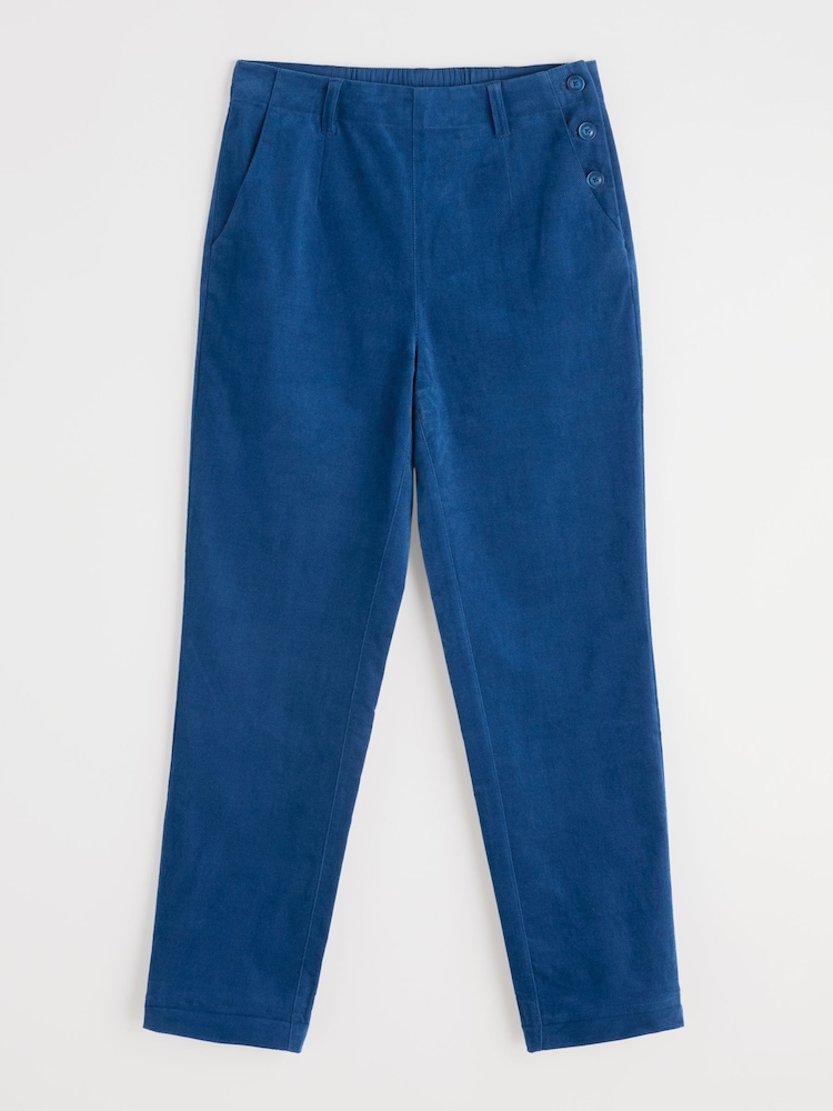 Seasalt Cornwall Blue Crackington Tapered Trousers - Image 5 of 5