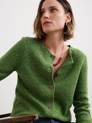 Seasalt Cornwall Green Dawson Pick Cardigan Made With Merino - Image 3 of 5