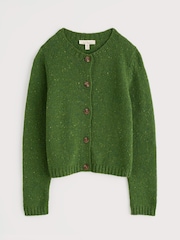 Seasalt Cornwall Green Dawson Pick Cardigan Made With Merino - Image 4 of 5