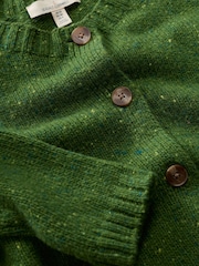 Seasalt Cornwall Green Dawson Pick Cardigan Made With Merino - Image 5 of 5