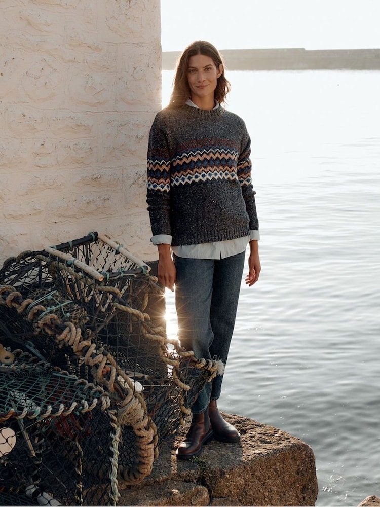 Seasalt Cornwall Golden Light Fair Isle Jumper - صورة 1 من 6 Seasalt Cornwall Golden Light Fair Isle Jumper - صورة 1 من 6