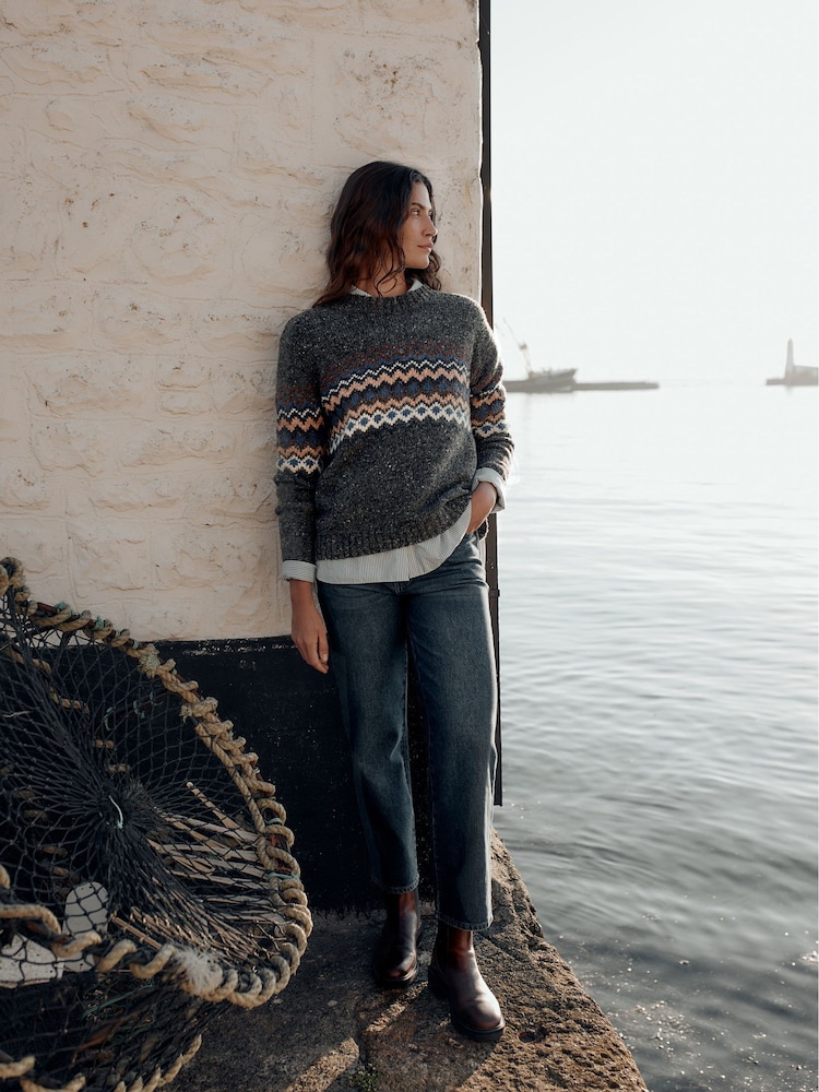 Seasalt Cornwall Golden Light Fair Isle Jumper - صورة 2 من 6 Seasalt Cornwall Golden Light Fair Isle Jumper - صورة 2 من 6