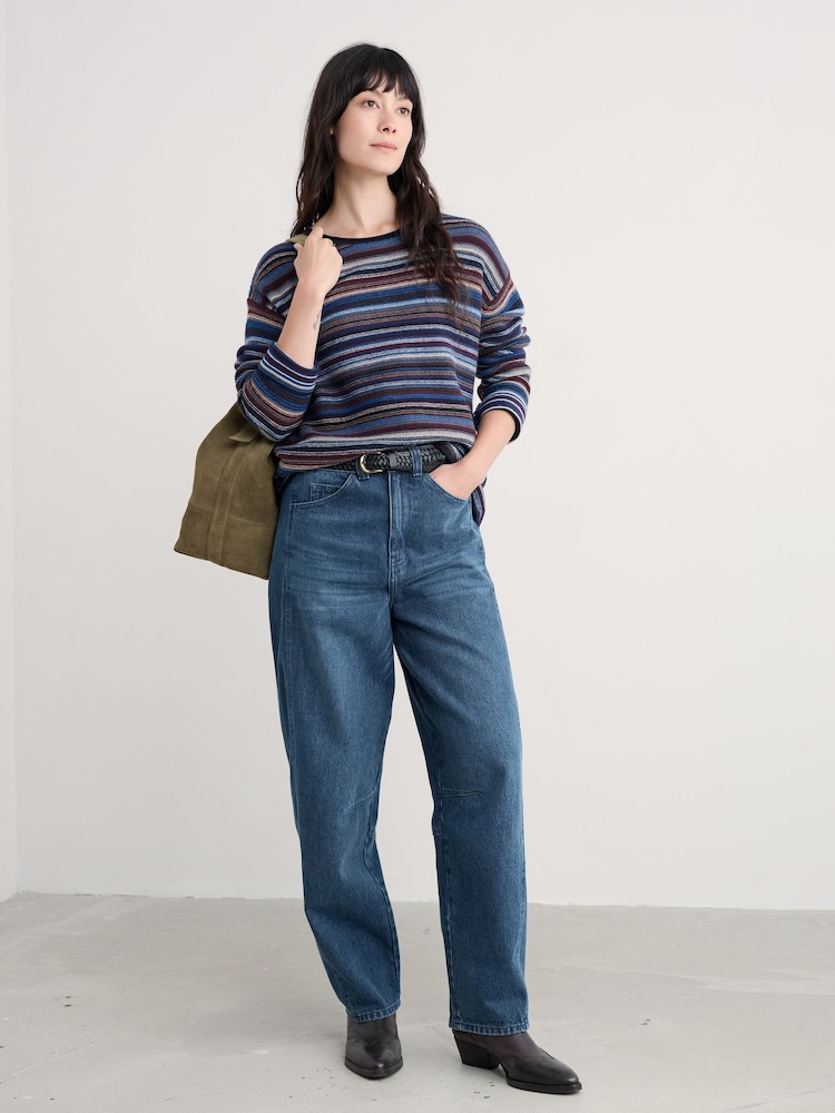 Seasalt Cornwall Blue Fruity Jumper - Image 1 of 5 Seasalt Cornwall Blue Fruity Jumper - Image 1 of 5