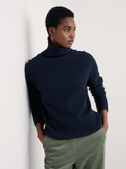 Seasalt Cornwall Basset Cove Roll Neck Jumper - Bild 5 von 7