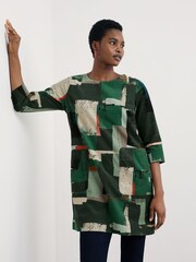 Seasalt Cornwall Green Port Gaverne Needlecord Tunic - Image 1 of 5