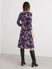 Seasalt Cornwall Blue Enor 3/4 Sleeve Dress - Image 2 of 5