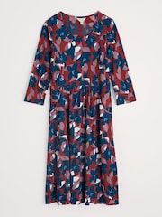Seasalt Cornwall Blue Enor 3/4 Sleeve Dress - Image 4 of 5