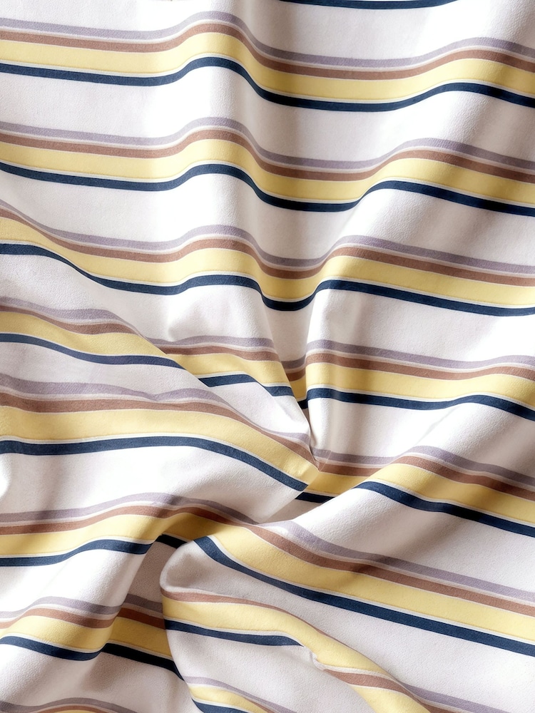 White Regular Fit Stripe T-Shirt - Image 3 of 3 White Regular Fit Stripe T-Shirt - Image 3 of 3