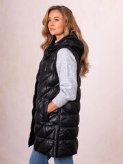 Lakeland Leather Black Lakeside Gilet - Image 3 of 8