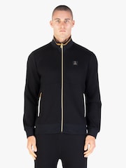 Luke 1977 Makati Zip Through Sweatshirt Black Gold - Image 3 of 7