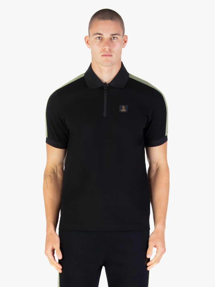 Luke 1977 Caltech 1000 Zip Neck Polo Shirt - Image 1 of 8 Luke 1977 Caltech 1000 Zip Neck Polo Shirt - Image 1 of 8