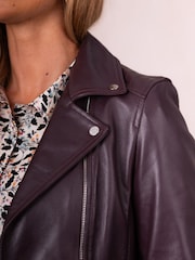 Lakeland Leather Red Tarraby Biker Jacket - Image 6 of 7