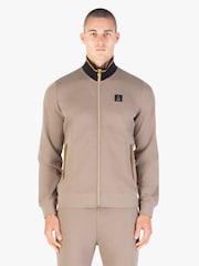 Luke 1977 Makati Zip Through Sweatshirt Black Gold - Image 3 of 7