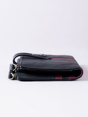 Lakeland Leather Black Hartsop Leather Double Zip Purse - Image 6 of 6