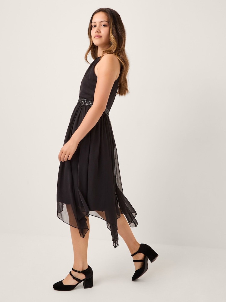 Monsoon Black Idaho Halter Chiffon Prom Dress - Image 4 of 4