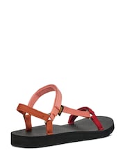 Teva Red Original Universal Slim Sandals - Image 2 of 6