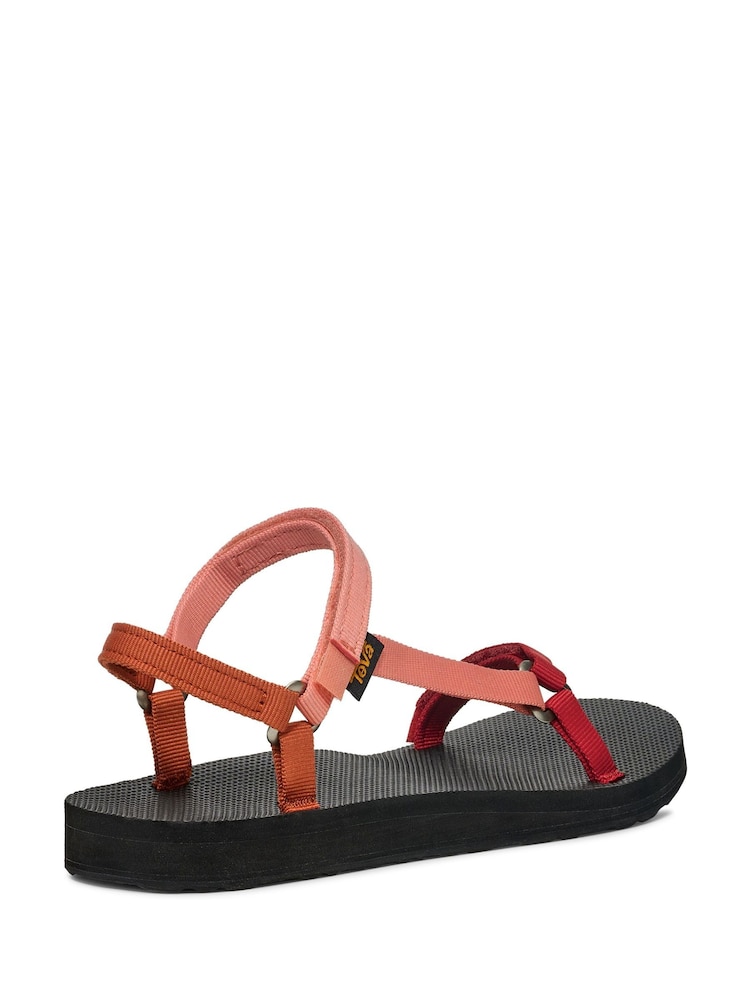 Teva Red Original Universal Slim Sandals - Image 2 of 6