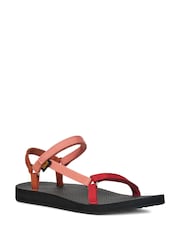 Teva Red Original Universal Slim Sandals - Image 3 of 6