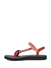 Teva Red Original Universal Slim Sandals - Image 4 of 6