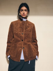 BHOEM Real Leather Straight Tan Brown Jacket - Image 6 of 7