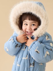 MORI Supersoft Cosy Zip-Up Lined Snowsuit - Image 1 of 7