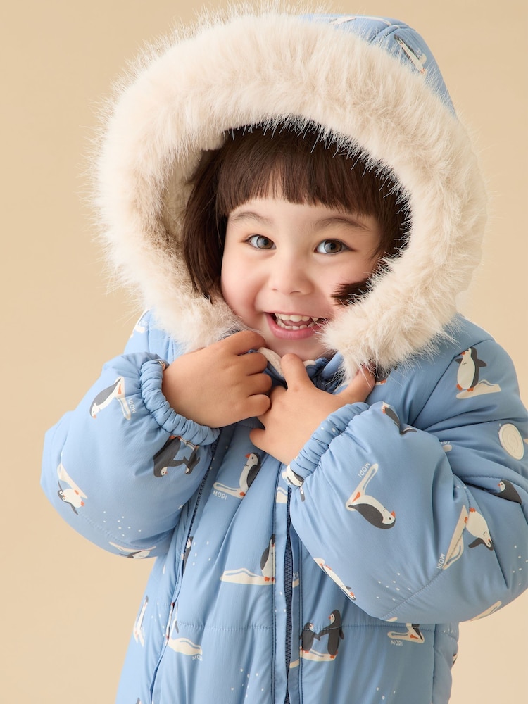 MORI Supersoft Cosy Zip-Up Lined Snowsuit - Image 1 of 7