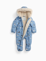 MORI Supersoft Cosy Zip-Up Lined Snowsuit - Image 7 of 7