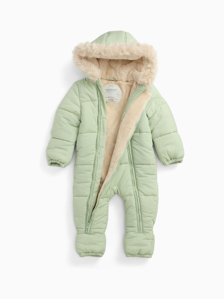 Buy MORI Green Cosy Zip-Up Lined Snowsuit from the Next UK online shop