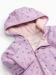 Mori Floral Supersoft Cosy Zip Up Pramsuit - Image 2 of 3