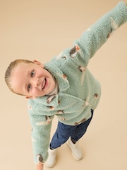 Mori Blue Penguin Supersoft Borg Jacket - Image 6 of 6