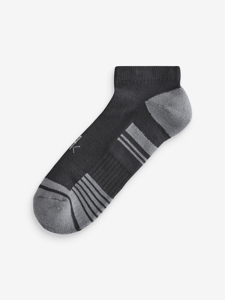 Calvin Klein Golf Tech Black Trainers Socks 3 Pack - Image 4 of 4