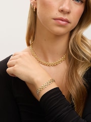 Jon Richard Gold Plated 18K Gate Chain Necklace - Image 1 of 4