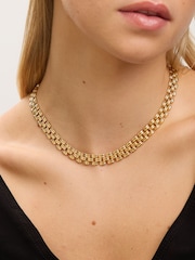 Jon Richard Gold Plated 18K Gate Chain Necklace - Image 2 of 4
