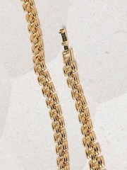 Jon Richard Gold Plated 18K Gate Chain Necklace - Image 4 of 4
