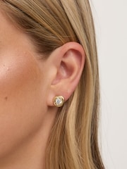 Jon Richard Gold Plated and Crystal Knot Earrings - Image 4 of 4