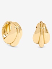 Jon Richard Gold Plated Domed Hoops - Image 1 of 3