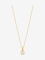 Jon Richard Gold Tone Waterproof Crystal Besel Pendant - Image 1 of 4