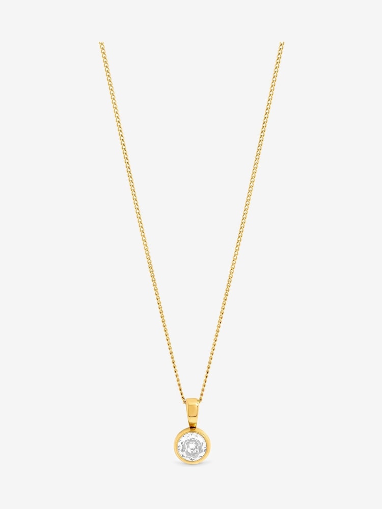 Jon Richard Gold Tone Waterproof Crystal Besel Pendant - Image 1 of 4 Jon Richard Gold Tone Waterproof Crystal Besel Pendant - Image 1 of 4