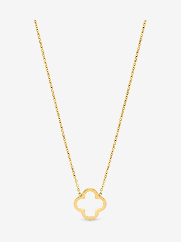 Jon Richard Gold Tone Waterproof Clover Pendant - Image 1 of 2