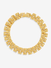 Jon Richard Gold Plated 18K Gate Chain Bracelet - Image 1 of 4